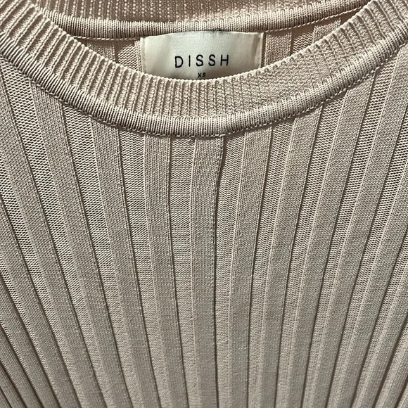 DISSH Beige Ribbed Knit dress and Black ribbed knit dress - Picture 2 of 10